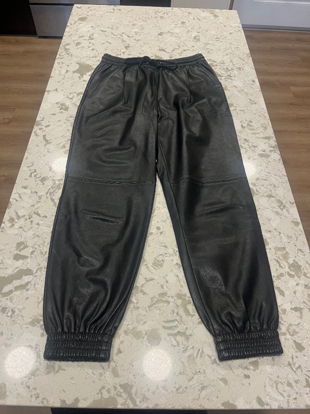 Zara Faux Leather Joggers Streetwear Grunge Goth Woman's Size Small